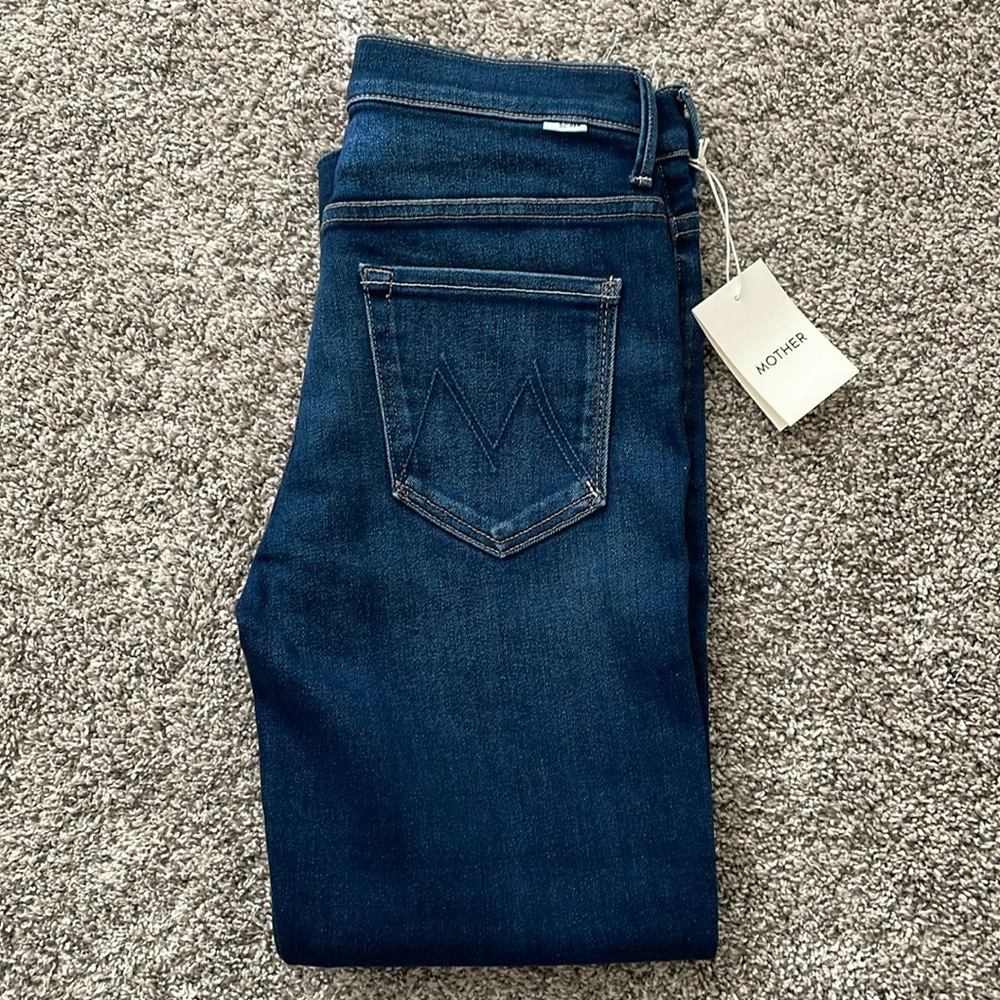 MOTHER denim Insider crop step fray size 28 NWT
